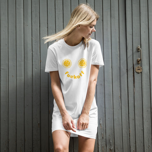 Organic cotton FuckOff T-shirt Dress